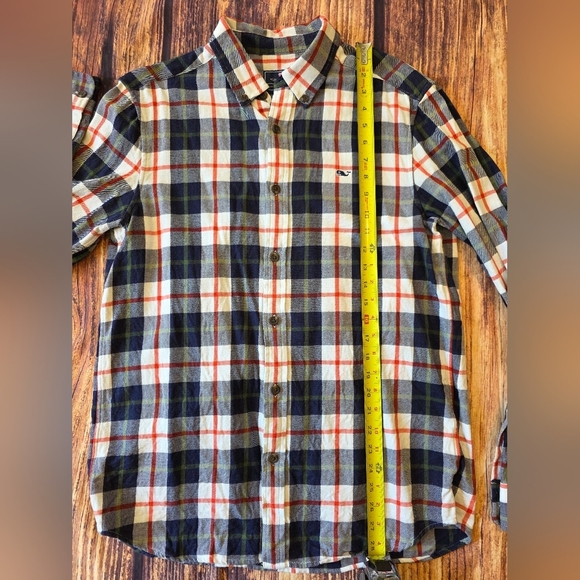 Vineyard Vines Men's Size Medium Classic Fit Whale Shirt Plaid Cotton Button - Picture 9 of 9